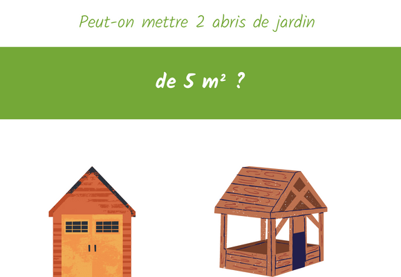 peut ton mettre 2 abris de jardin de 5 m² ?