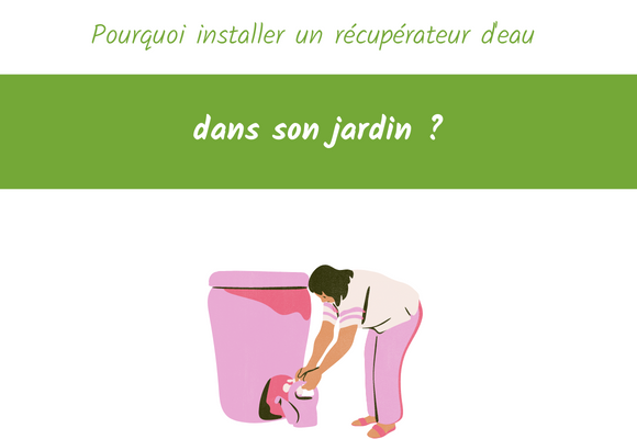 installer récupérateur d'eau dans son jardin