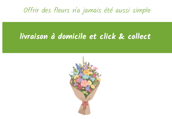 Offrir des fleurs n'a jamais été aussi simple : livraison à domicile et click & collect