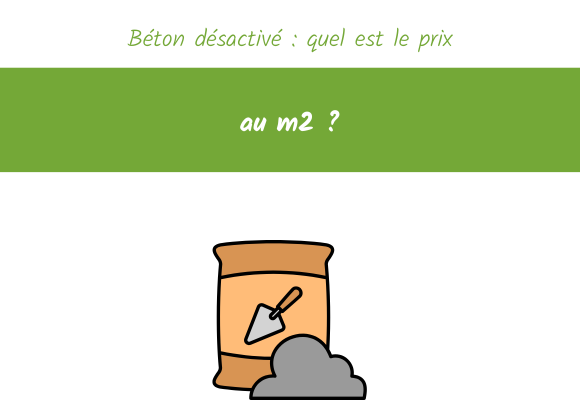 prix au m2 beton desactive travaux