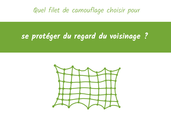 Quel filet de camouflage choisir pour se protéger du regard du voisinage