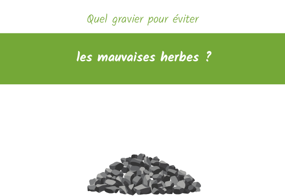 Quel gravier pour éviter les mauvaises herbes
