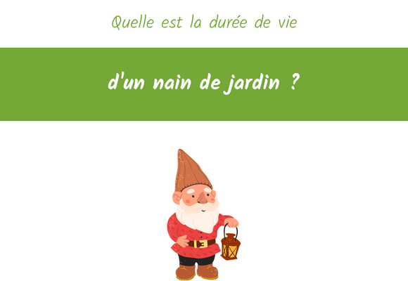 quelle est la durée de vie d'un nain de jardin