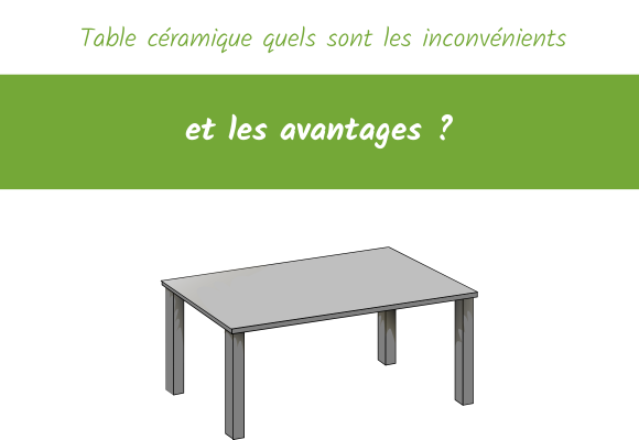 Table céramique quels sont les inconvénients ? - Royaume des Jardins