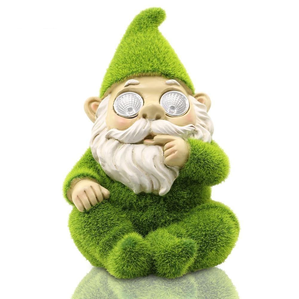 nain de jardin lumiere