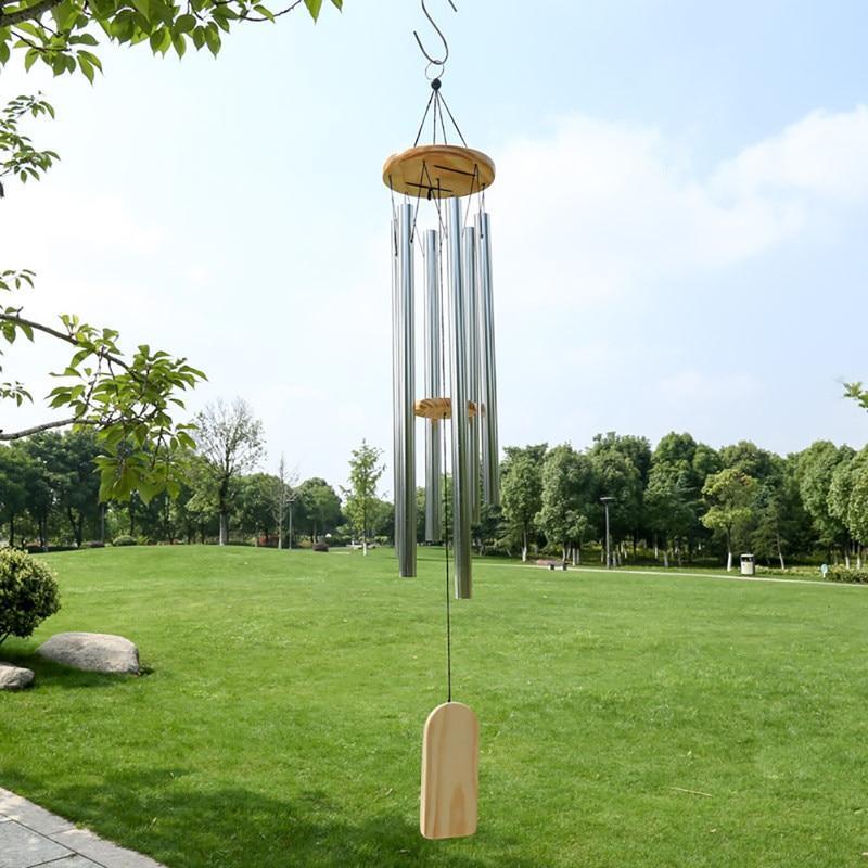 Seika Carillon à vent en plein air avec mélodie pour extérieur, grand ton  profond, 91,4 cm, 5 tubes en métal accordés, carillons à vent pour jardin