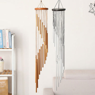 Lot De 4 Carillons à Vent Montgolfière - 110 Cm - Décoration Colorée Pour Jardin, Balcon, Terrasse - 8