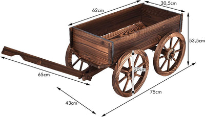 chariot de jardin 4 roues en bois