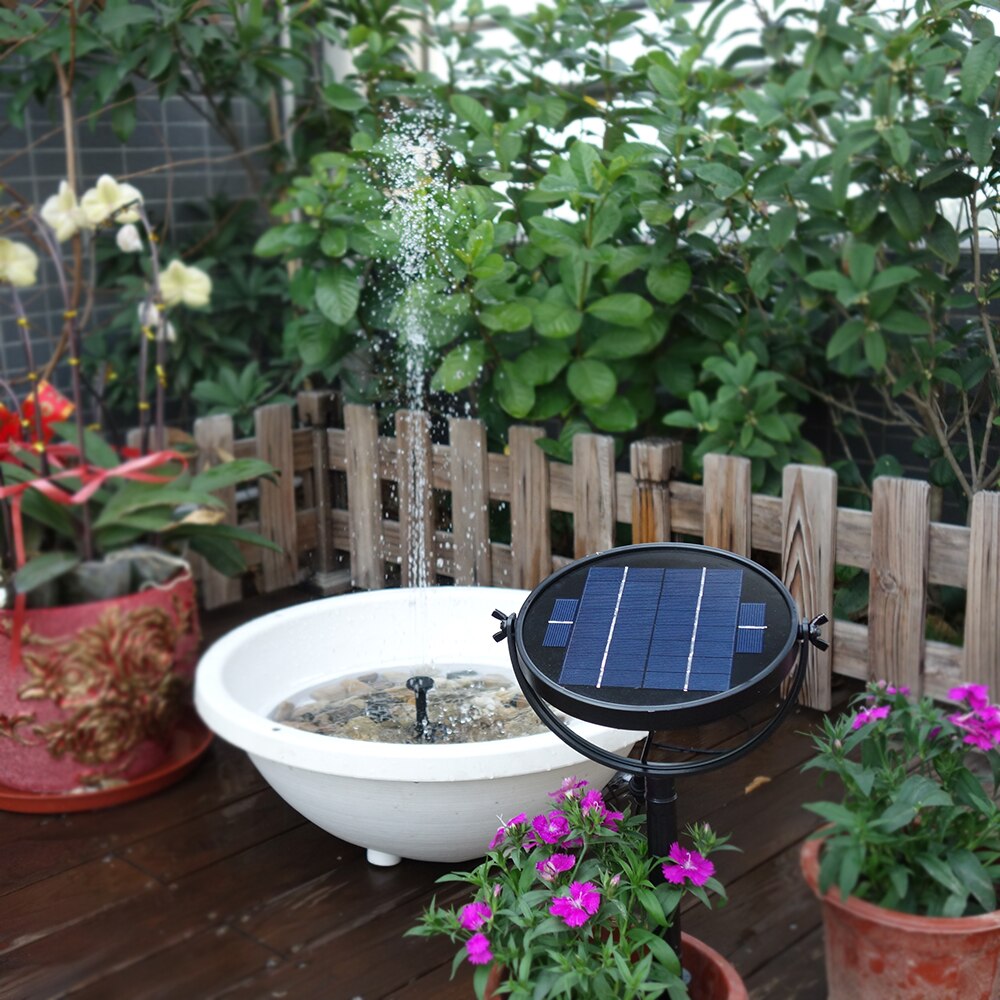 fontaine solaire jardin puissante