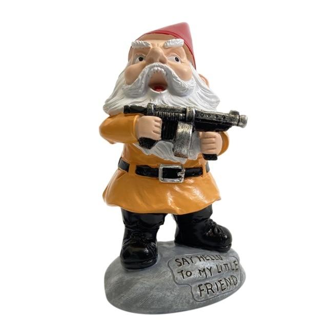 nain de jardin au fusil