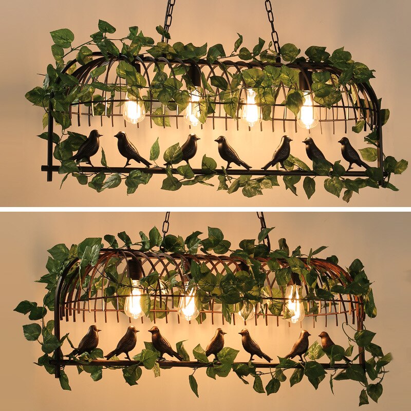 lustre porte plante
