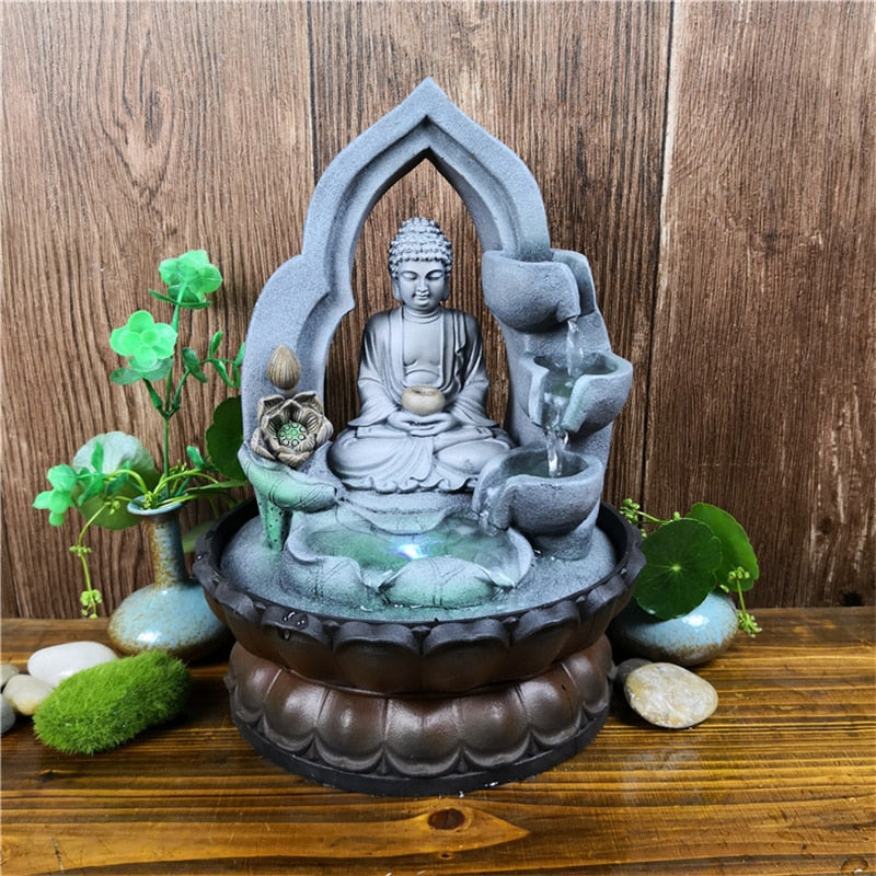 Fontaine Zen Intérieur Bouddha (2 Pièces) | Chakras Shop Fontaine Zen Intérieur Bouddha (2 Pièces) | Chakras Shop