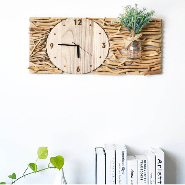porte plante horloge design