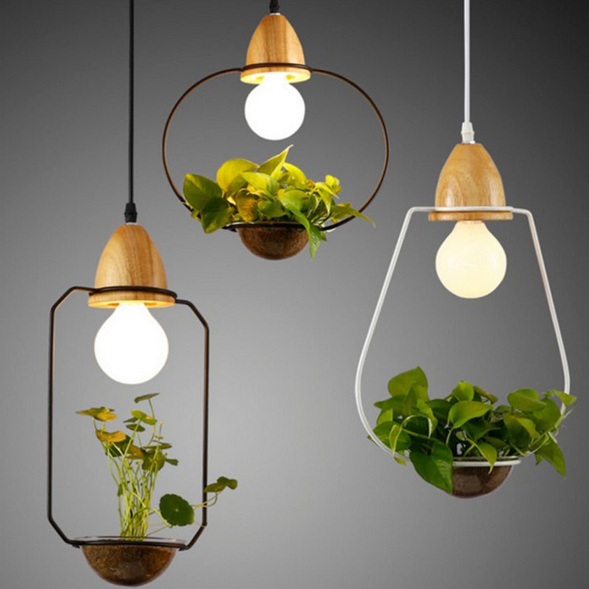 luminaire porte plante