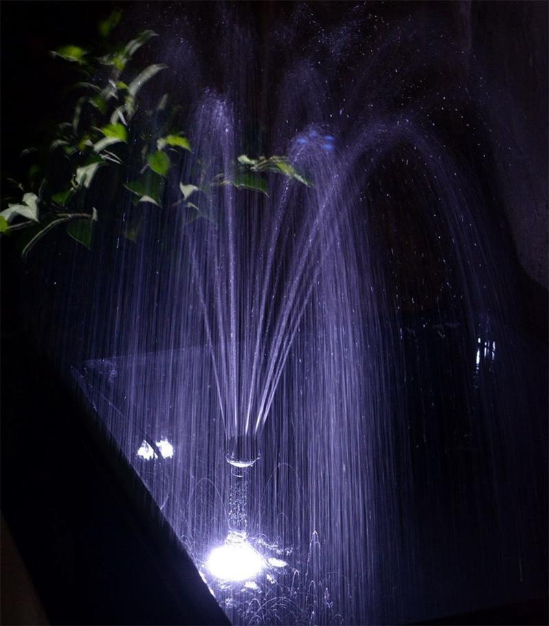 Fontaine solaire led