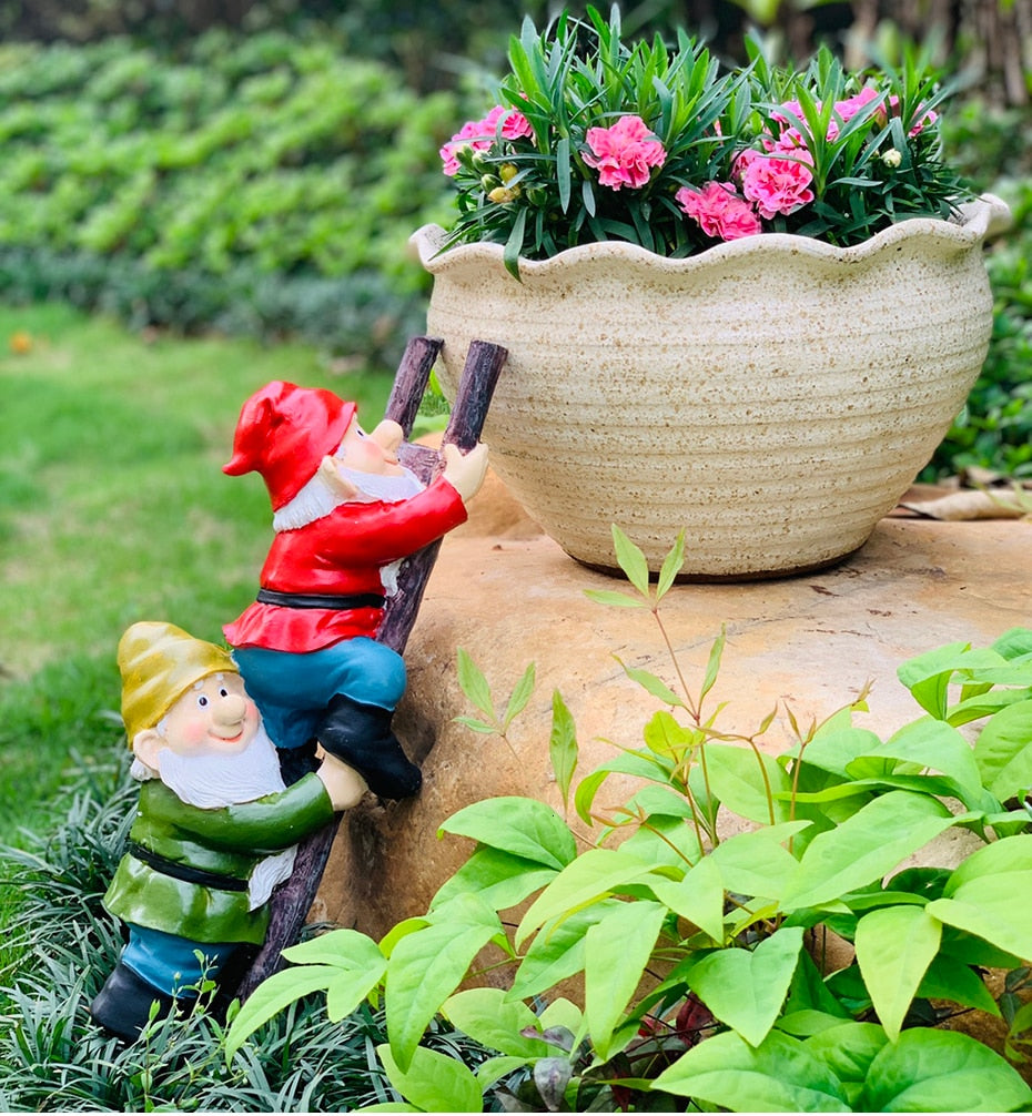 Nain De Jardin Haltérophile En Résine - Décoration Extérieure Drôle Et Originale - 4