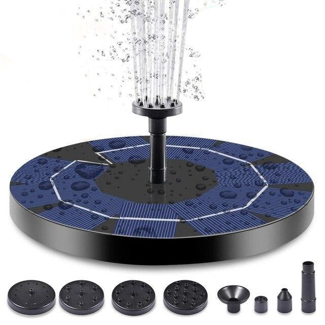 fontaine de jardin solaire avec batterie