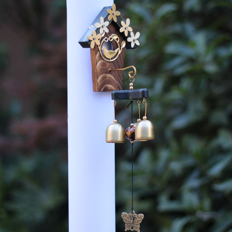 Carillon à vent extérieur avec charme papillon 12 carillons tubulaires  harmoni