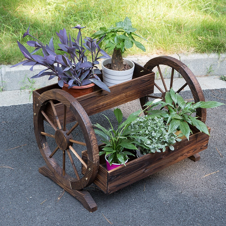 porte plantes charrette