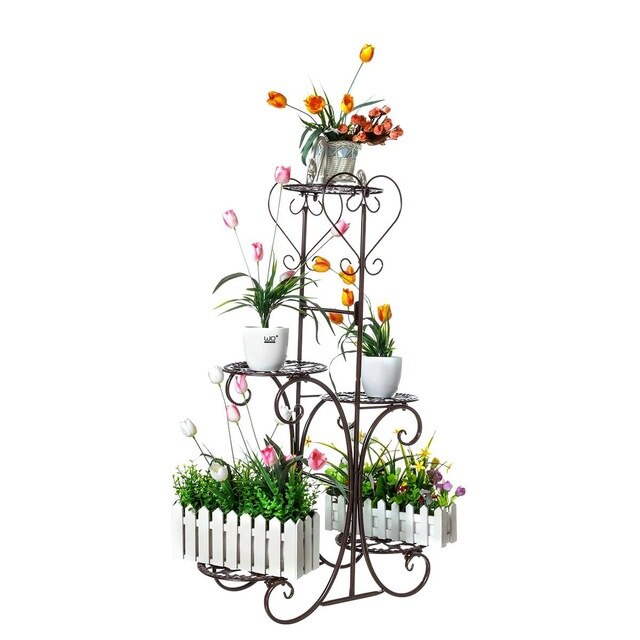 fer forgé porte plante