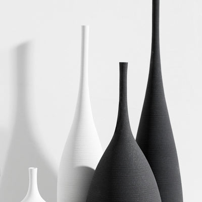 Vase Céramique Design blanc et noir