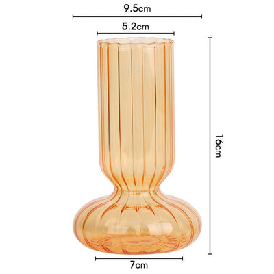 Vase Design Verre orange