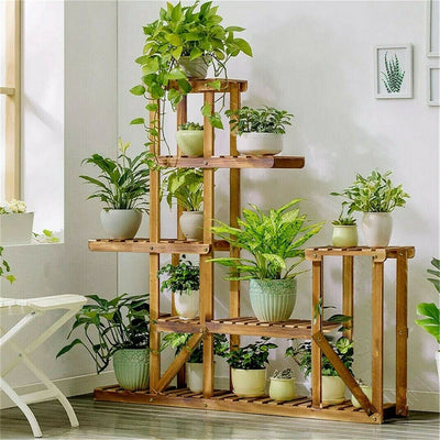 support plantes en bois