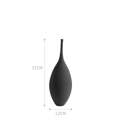 vase ceramique design noir